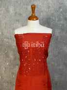VISCOSE ORGANZA CHIKANKARI SALWAR SUIT