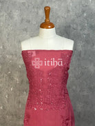 VISCOSE ORGANZA CHIKANKARI SALWAR SUIT