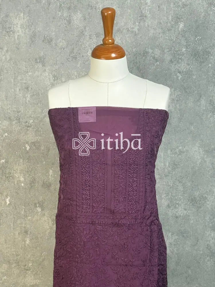 VISCOSE ORGANZA CHIKANKARI SALWAR SUIT