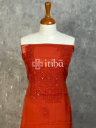 VISCOSE ORGANZA CHIKANKARI SALWAR SUIT