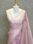 VISCOSE ORGANZA EMBROIDERY DESIGNER SAREE