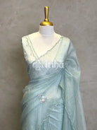 VISCOSE ORGANZA EMBROIDERY DESIGNER SAREE
