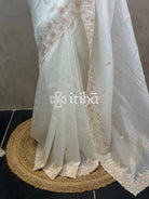 VISCOSE ORGANZA EMBROIDERY SAREE