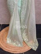 VISCOSE ORGANZA EMBROIDERY SAREE
