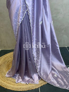 VISCOSE ORGANZA HAND EMBROIDERY SAREE