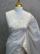 VISCOSE ORGANZA HAND EMBROIDERY SAREE