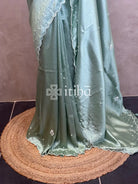 VISCOSE ORGANZA HAND EMBROIDERY SAREE