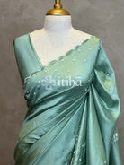 VISCOSE ORGANZA HAND EMBROIDERY SAREE