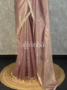 VISCOSE ORGANZA HANDWORK DESIGNER SAREE