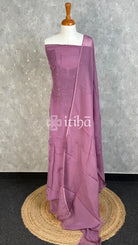 VISCOSE ORGANZA SALWAR SET - dusty plum