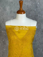 VISCOSE ORGANZA SALWAR SET - Yellow