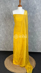 VISCOSE ORGANZA SALWAR SET - Yellow