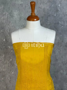 VISCOSE ORGANZA SALWAR SET - Yellow