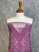 VISCOSE ORGANZA SALWAR SUIT - DUSTY ROSE PINK