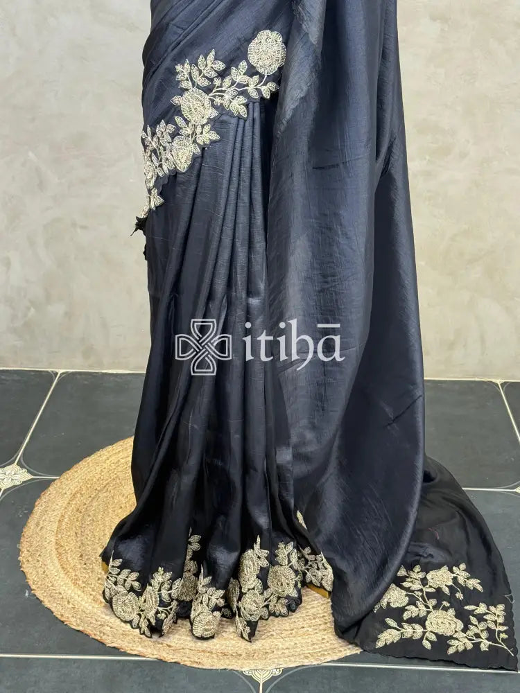 VISCOSE ORGANZAEMBROIDERY SAREE