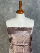 ZARI BROCADE SALWAR SET - LAVENDER GREY