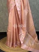 ZARI TUSSAR SILK EMBROIDERY SAREE