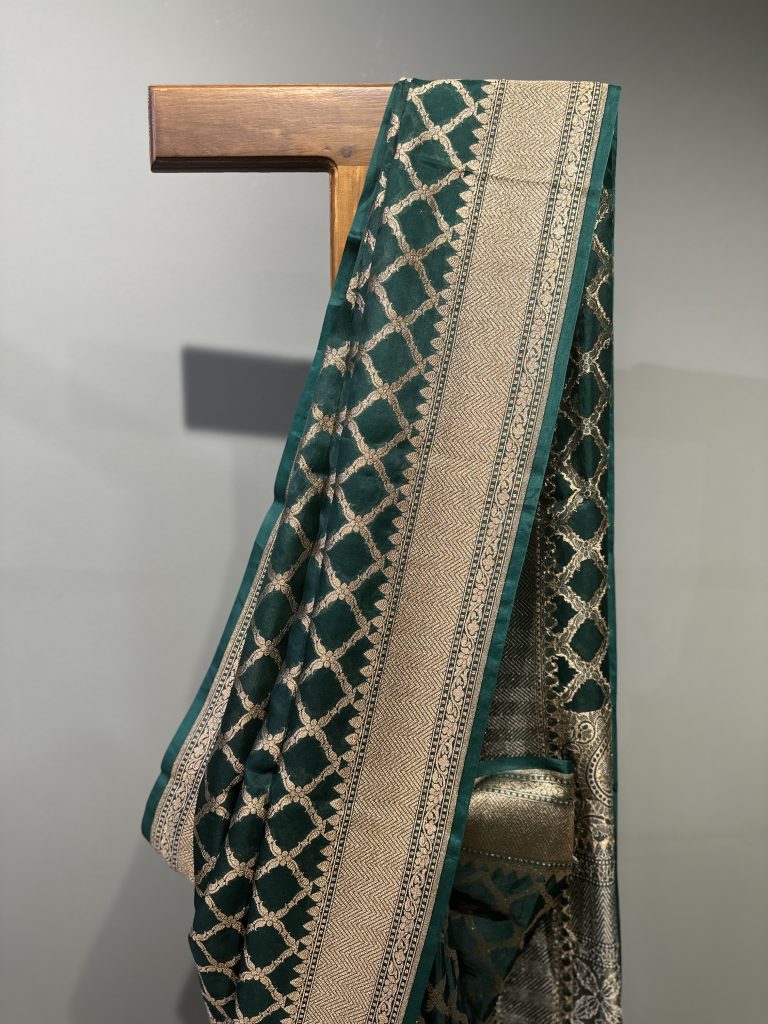BANARASI ORGANZA HANDLOOM SAREE - Image 2