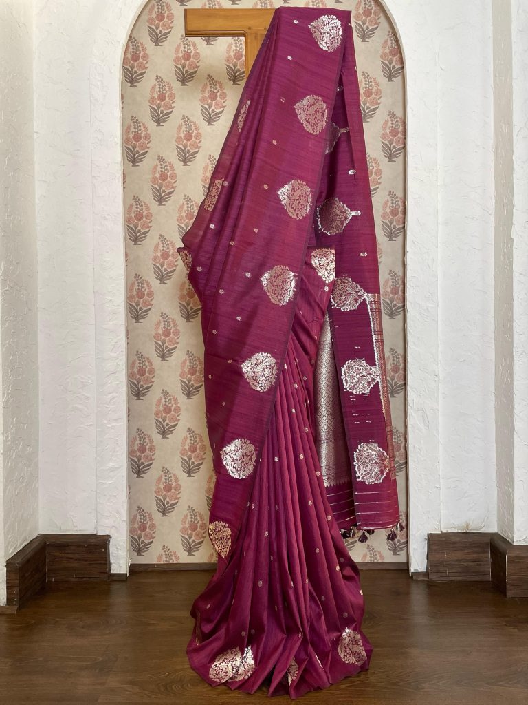 SEMI TUSSAR BANARASI SAREE