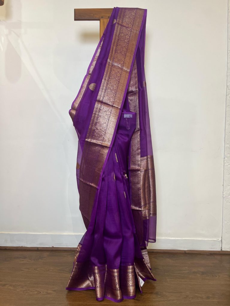 SILK ORGANZA BANARASI SAREE