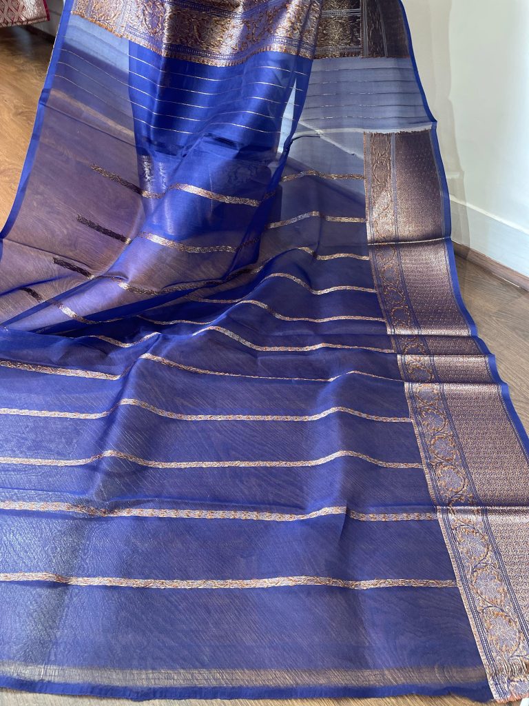 SILK ORGANZA BANARASI SAREE - Image 3