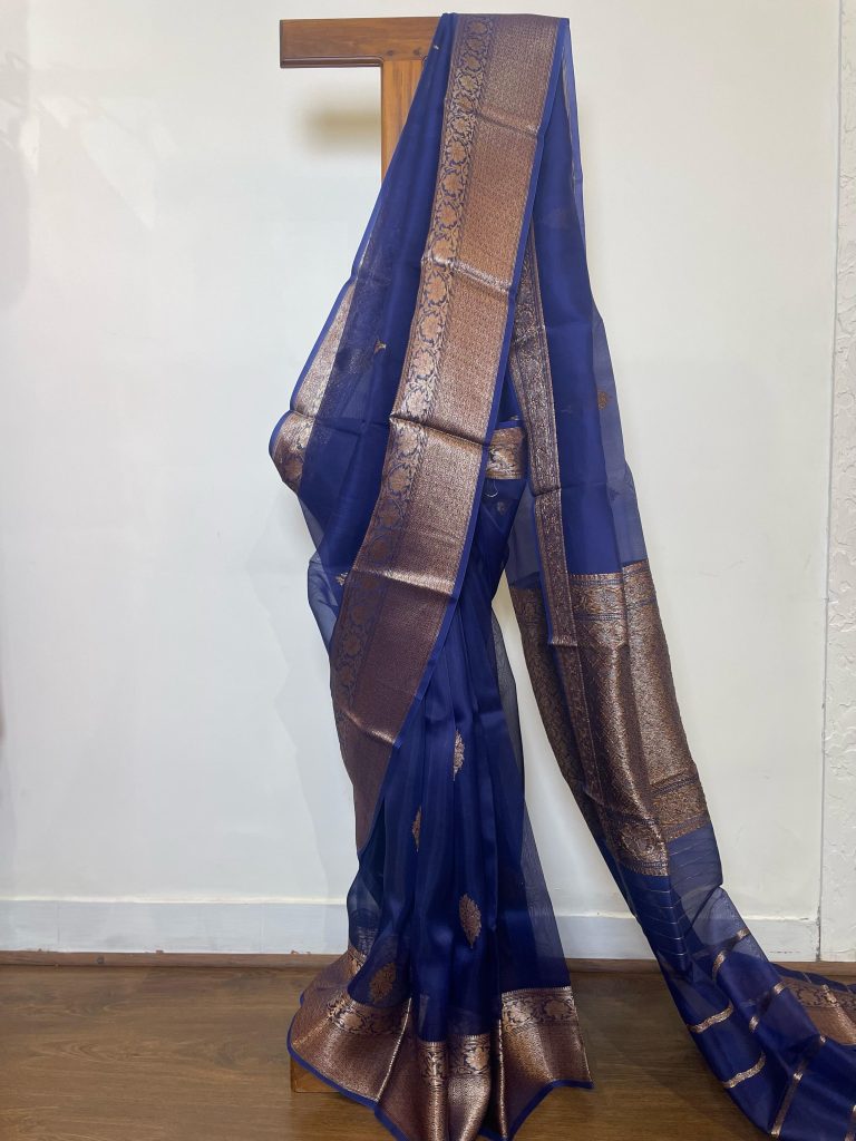 SILK ORGANZA BANARASI SAREE