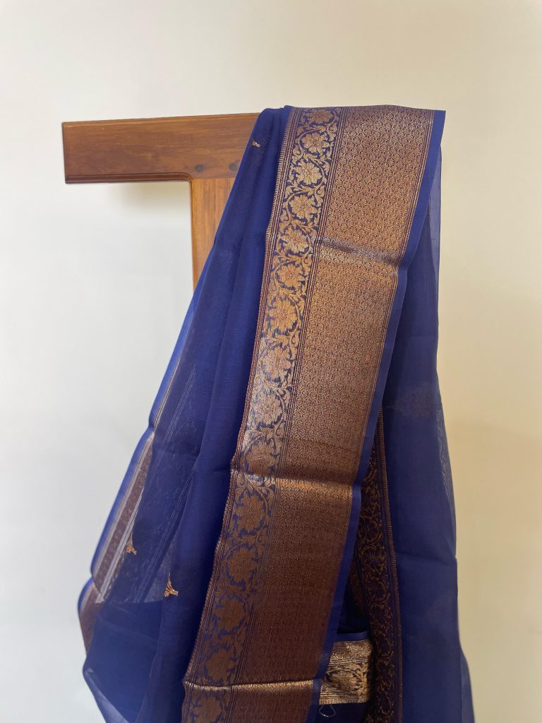 SILK ORGANZA BANARASI SAREE - Image 2
