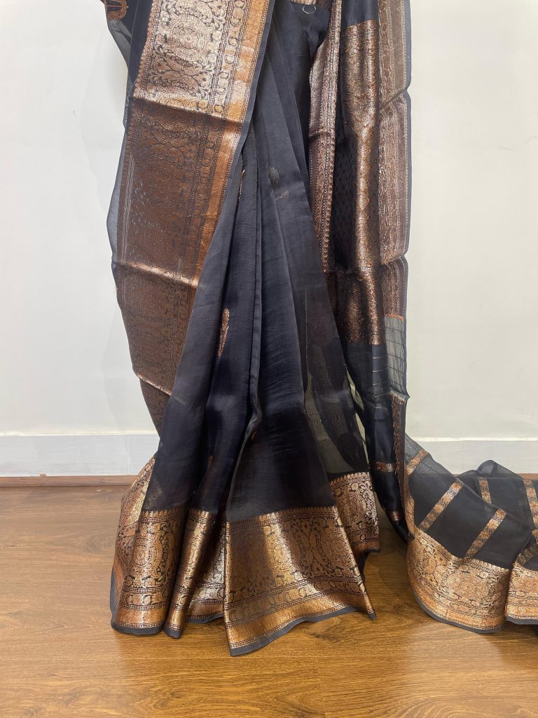 SILK ORGANZA BANARASI SAREE - Image 4