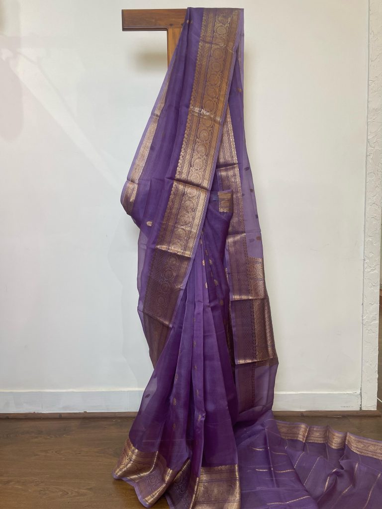 SILK ORGANZA BANARASI SAREE