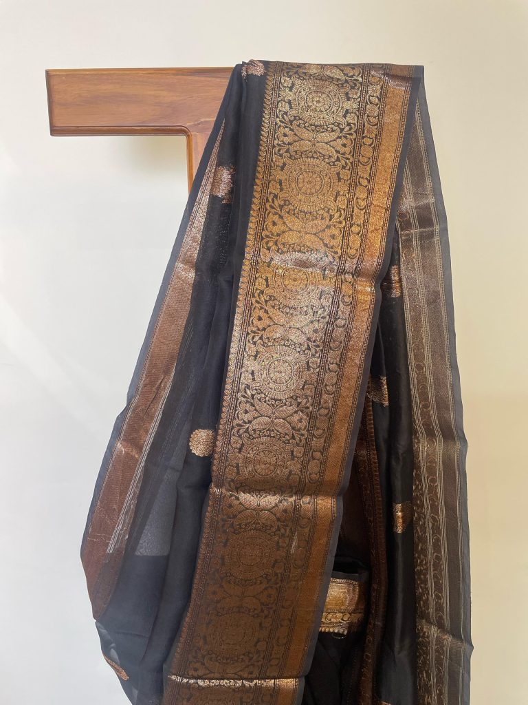 SILK ORGANZA BANARASI SAREE - Image 2