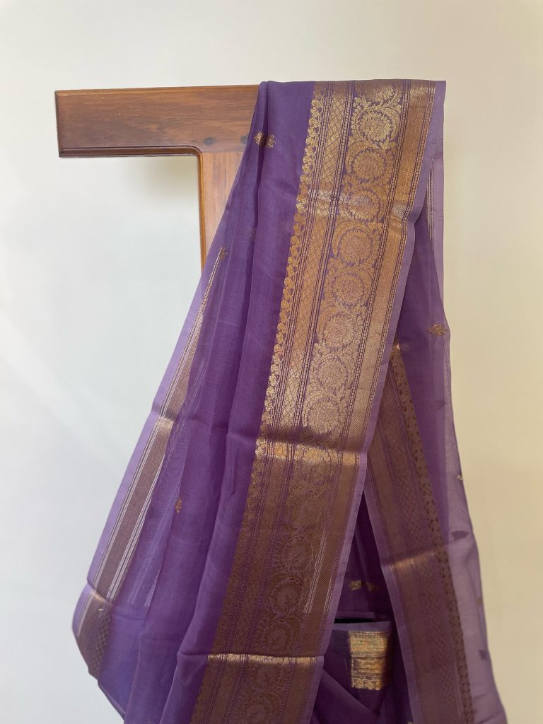 SILK ORGANZA BANARASI SAREE - Image 2