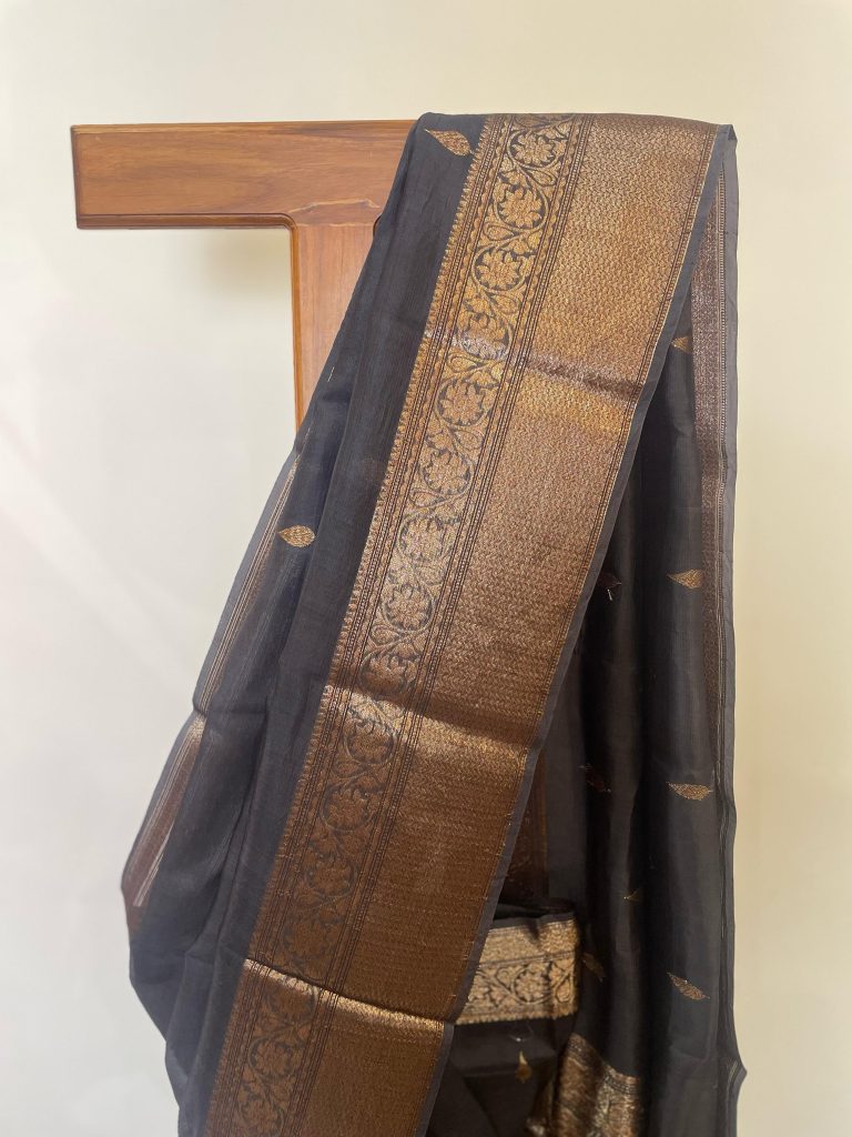 SILK ORGANZA BANARASI SAREE - Image 2