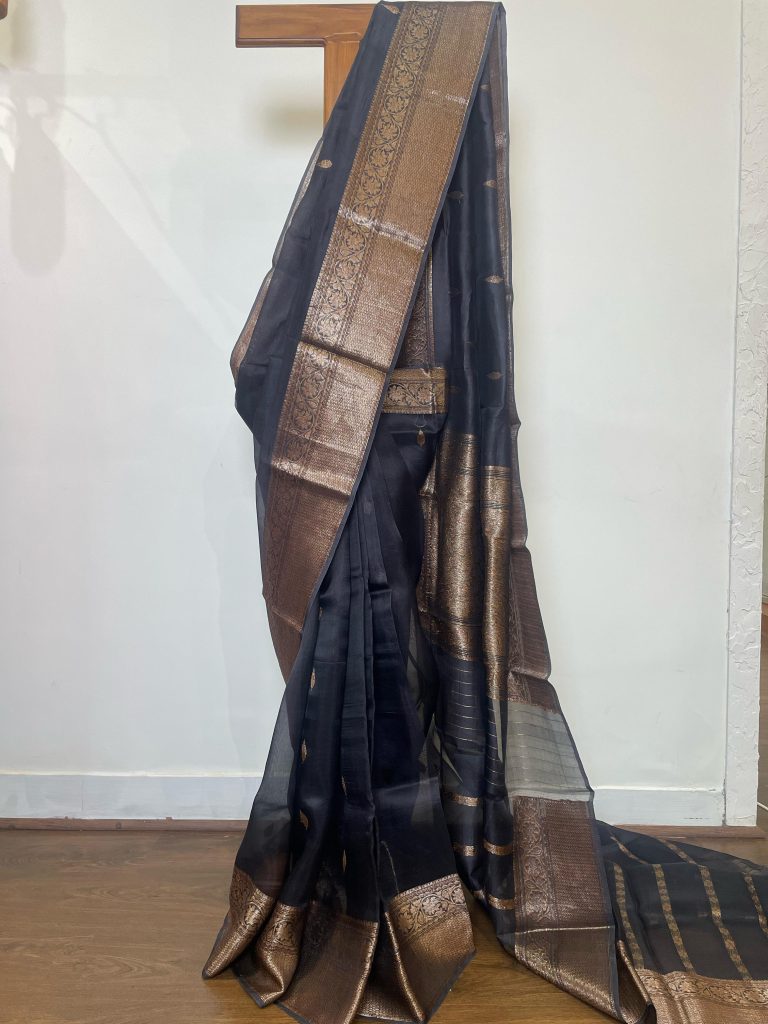 SILK ORGANZA BANARASI SAREE