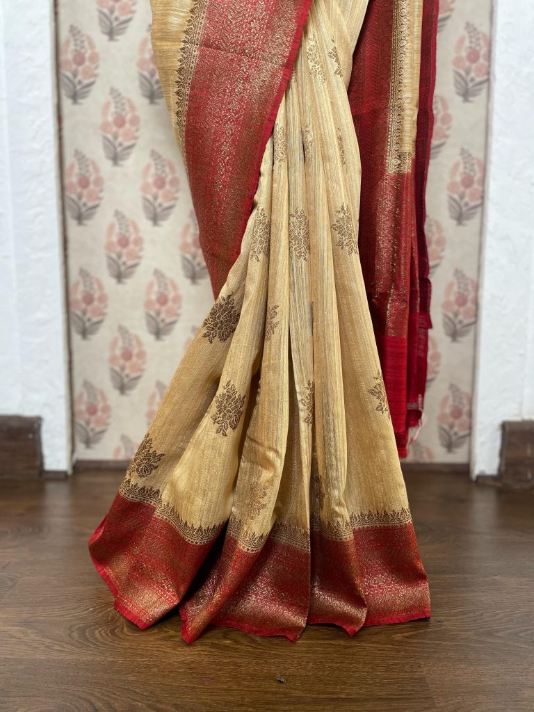 TUSSAR RAW SILK SAREE - Image 3