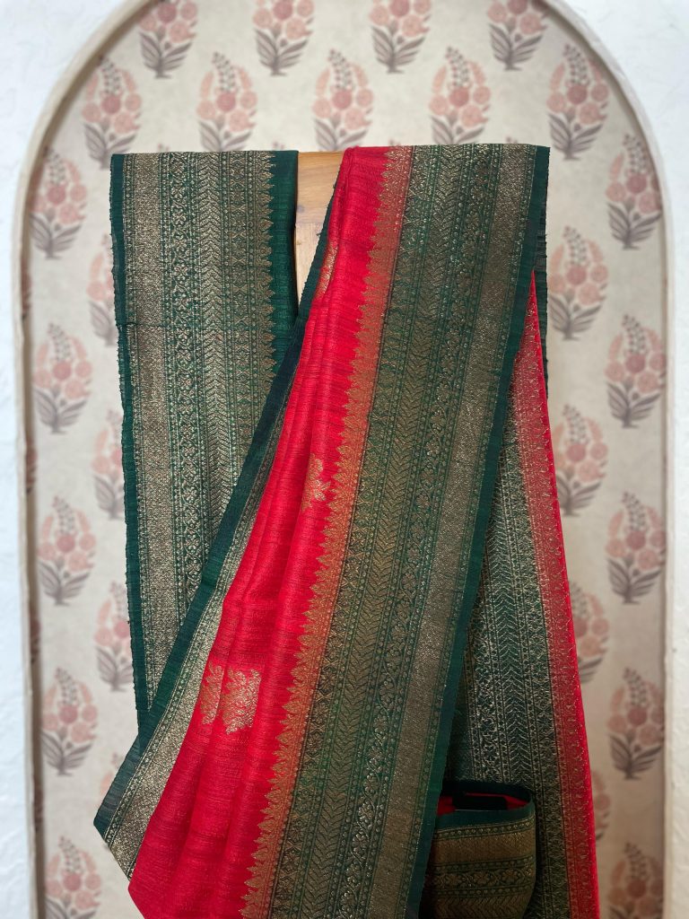 TUSSAR RAW SILK SAREE - Image 4