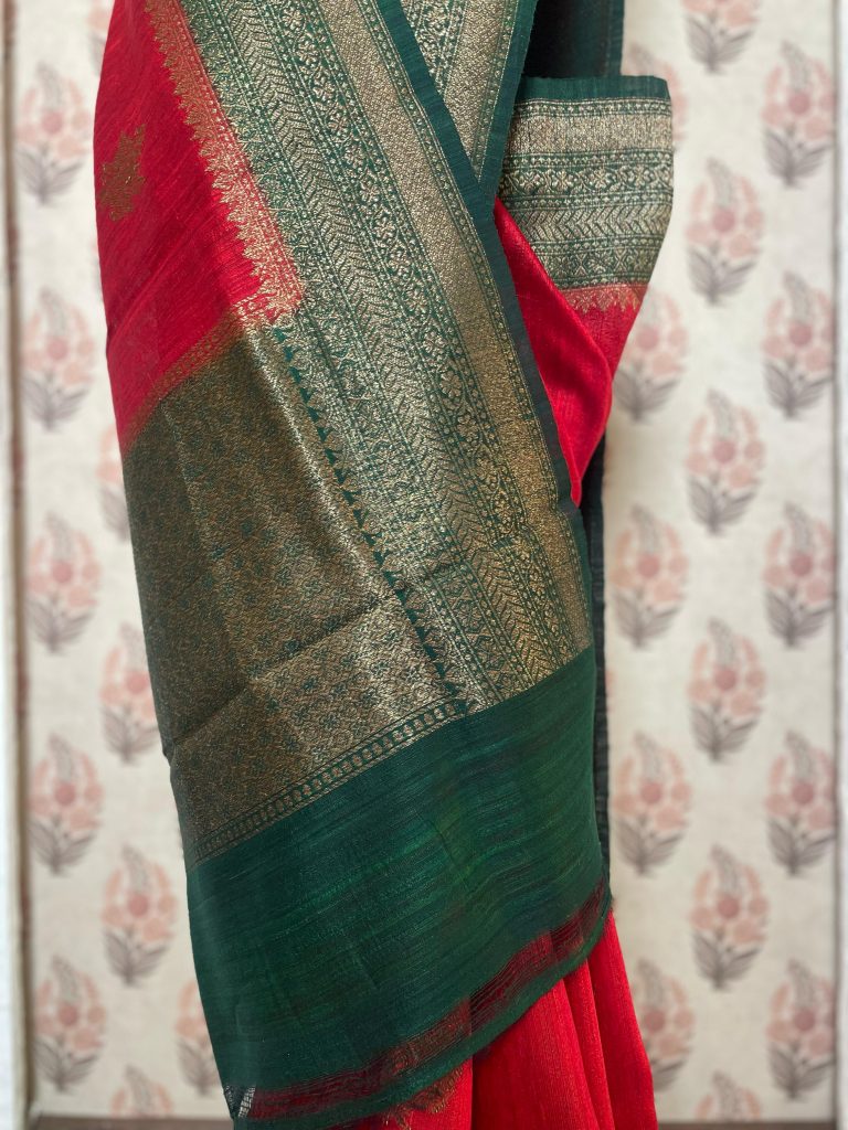 TUSSAR RAW SILK SAREE - Image 2