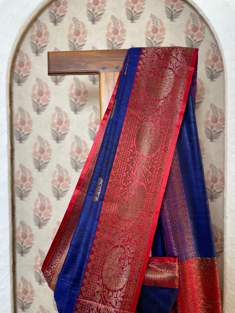 TUSSAR DUPION SILK SAREE - Image 3