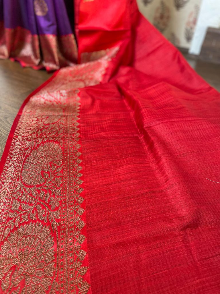 TUSSAR DUPION SILK SAREE - Image 2