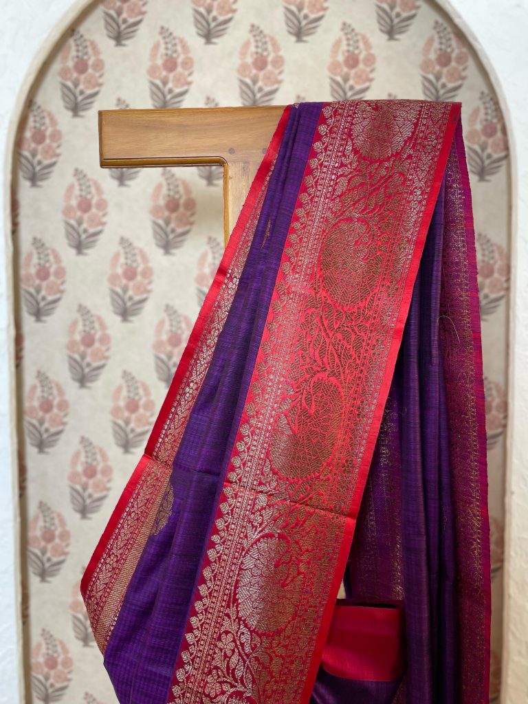 TUSSAR DUPION SILK SAREE - Image 3