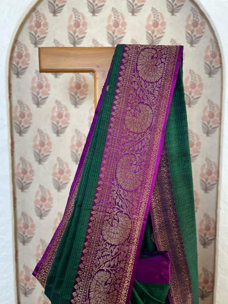 TUSSAR DUPION SILK SAREE - Image 2