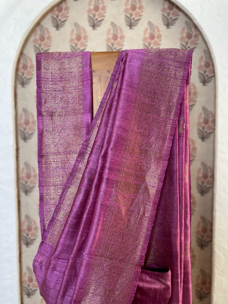 TUSSAR RAW SILK SAREE - Image 4