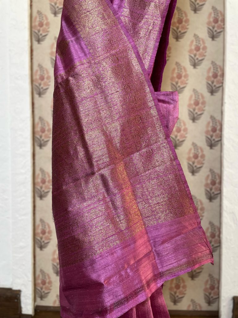 TUSSAR RAW SILK SAREE - Image 2