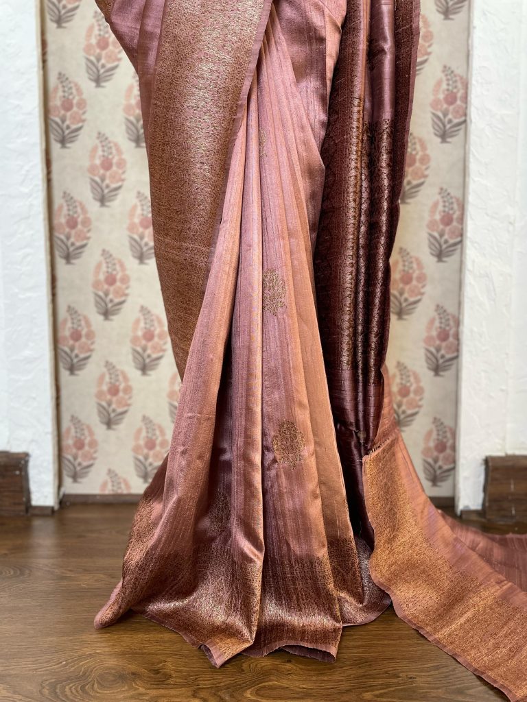 TUSSAR RAW SILK SAREE - Image 4