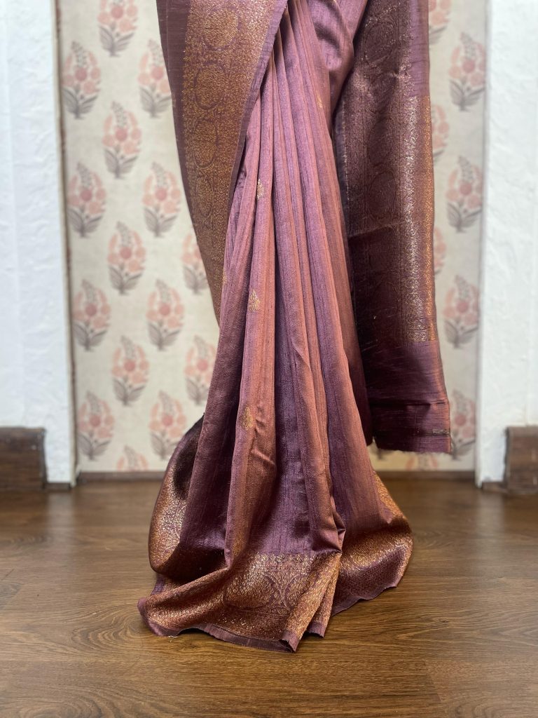 TUSSAR RAW SILK SAREE - Image 3