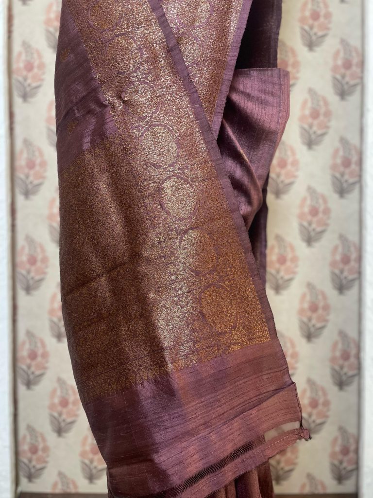 TUSSAR RAW SILK SAREE - Image 2