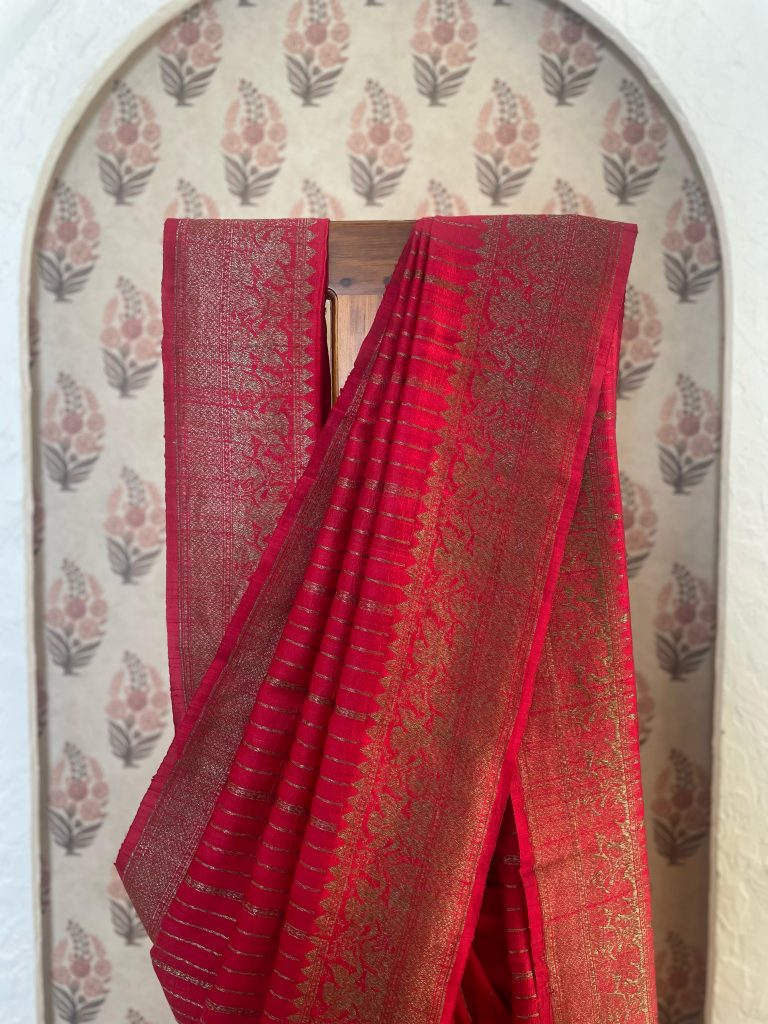 TUSSAR RAW SILK SAREE - Image 4