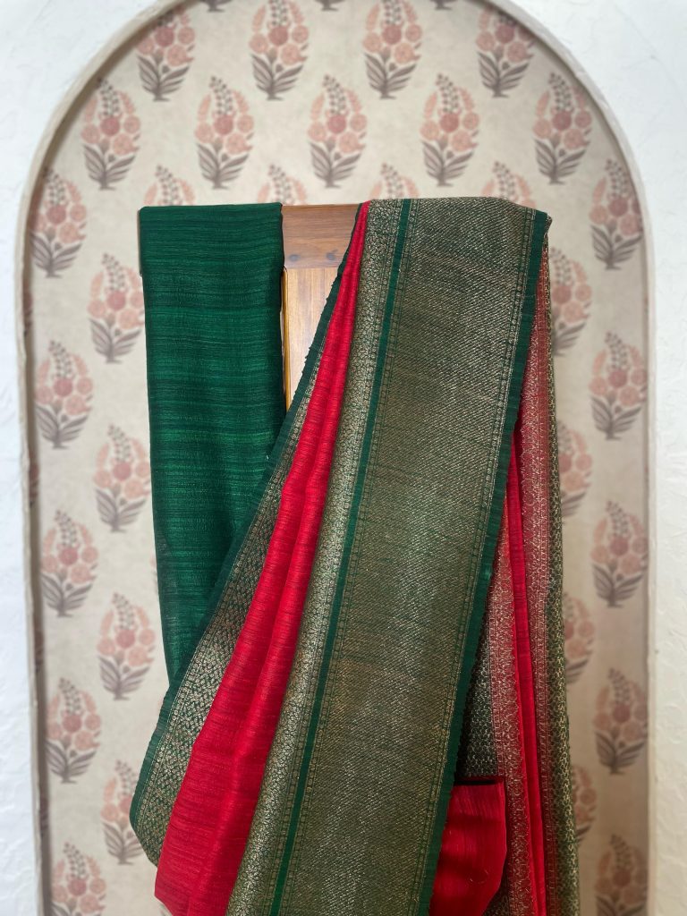 TUSSAR RAW SILK SAREE - Image 4