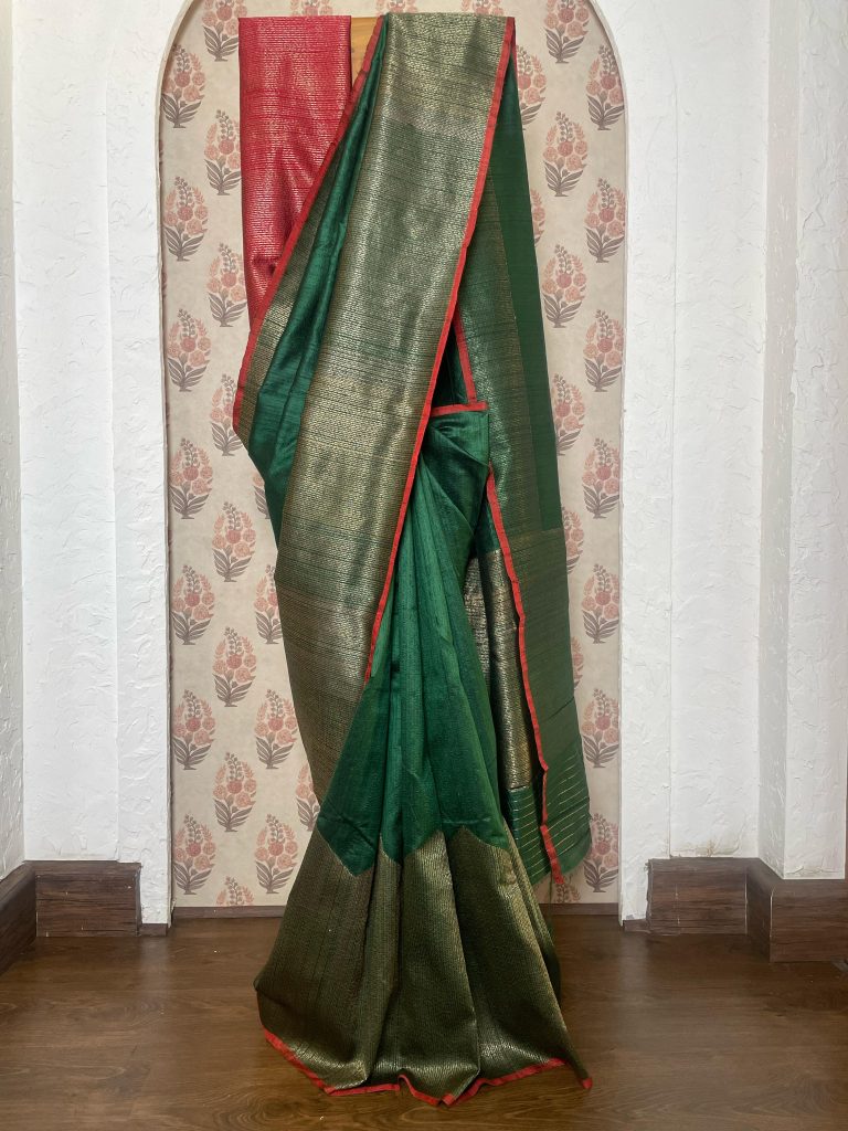 TUSSAR RAW SILK SAREE