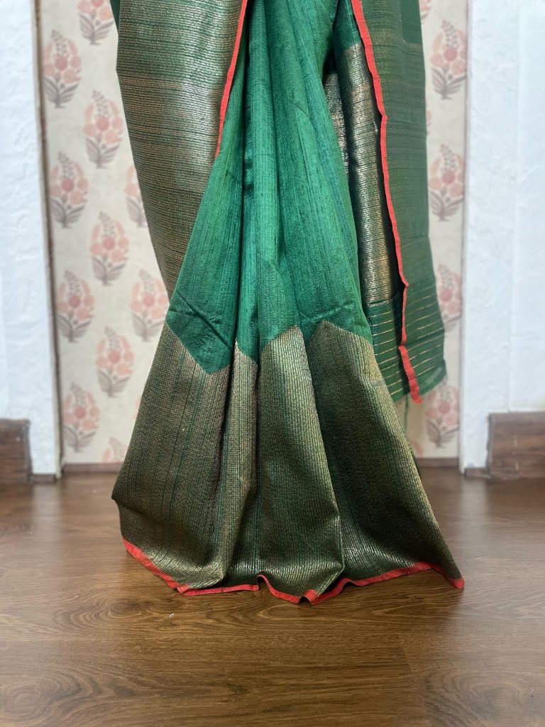 TUSSAR RAW SILK SAREE - Image 3