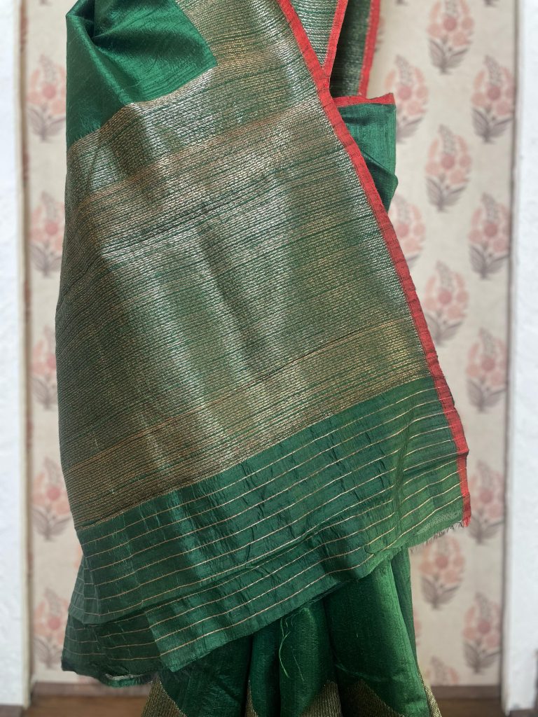 TUSSAR RAW SILK SAREE - Image 2
